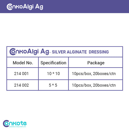 Conkote® ConkoAg-Silver Alginate Dressing 5cm X 5cm