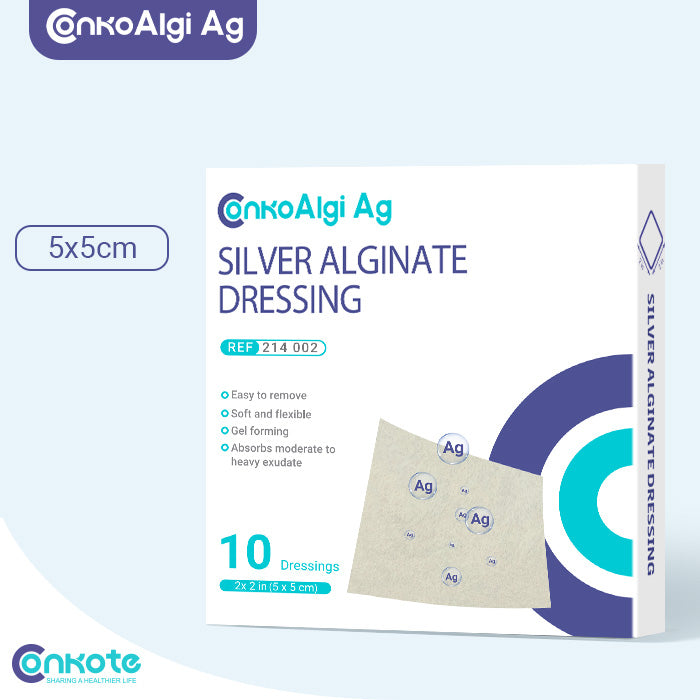Conkote® ConkoAg-Silver Alginate Dressing 5cm X 5cm