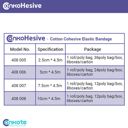 Conkote® ConkoHesive-Non-woven Cohesive Elastic Bandage 5cm X 4.5m Kids