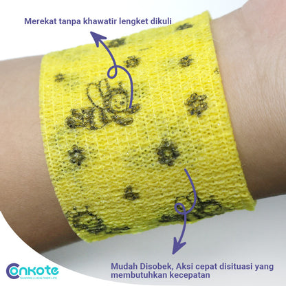 Conkote® ConkoHesive-Non-woven Cohesive Elastic Bandage 5cm X 4.5m Kids