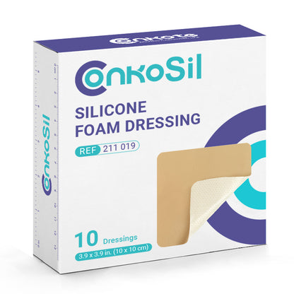 Conkote® ConkoSil-Silicone Foam Dressing Without Border 10cm X 10cm