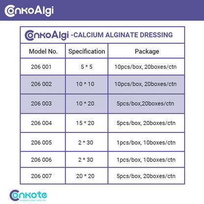 Conkote® ConkoAlgi-Calcium Alginate Wound Dressing 10cm X 20cm