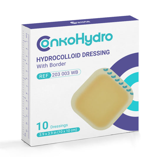 Conkote® ConkoHydro Hydrocolloid Dressing With Border 10cm X 10cm