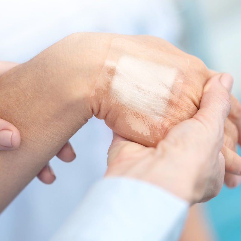 Frame Sytle Tranaparent Film I.V. Dressing with notch 6cm x 7cm