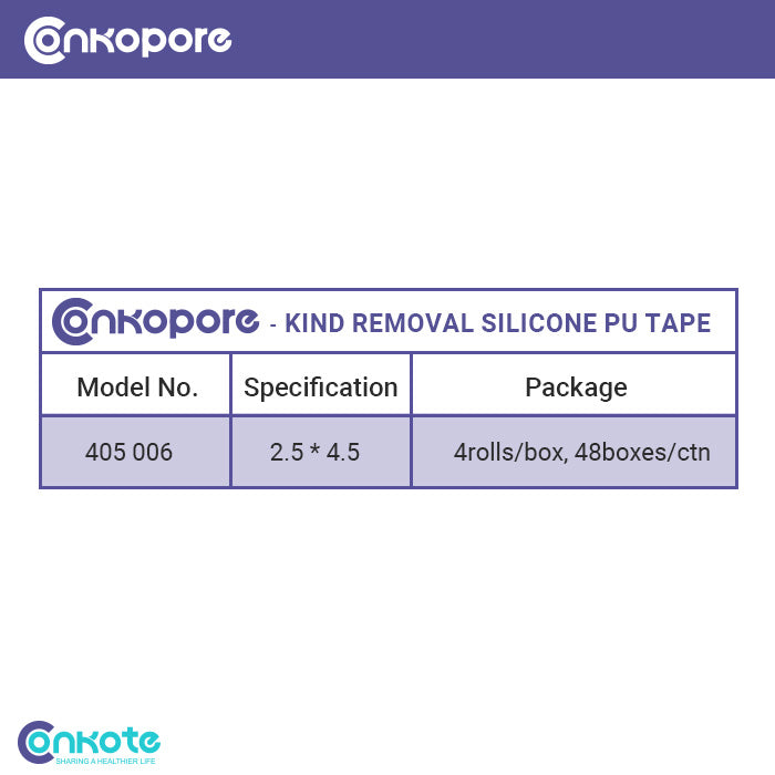 Conkote® ConkoPore Silicone-Silicone tape  2.5cm x 4.5m