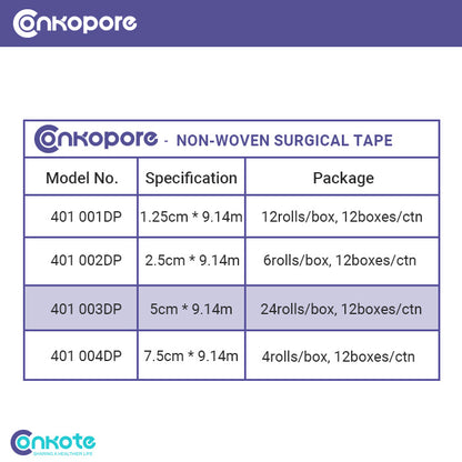 Conkote® ConkoPore - Surgical tape with dispenser 5cm X 9.14m