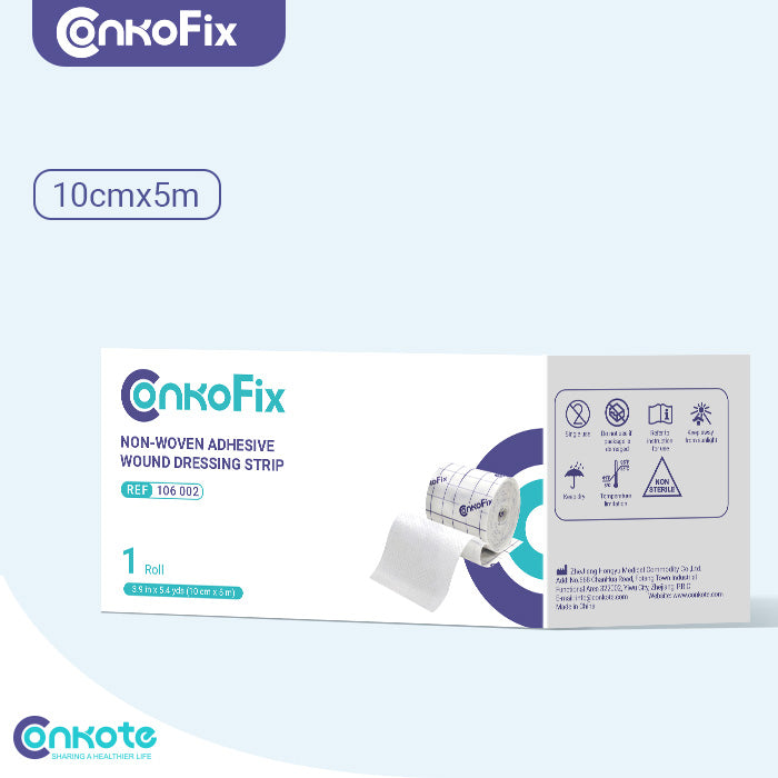 Conkote® ConkoFix-Non-woven Adhesive Wound Dressing Strip 10cm X 5m