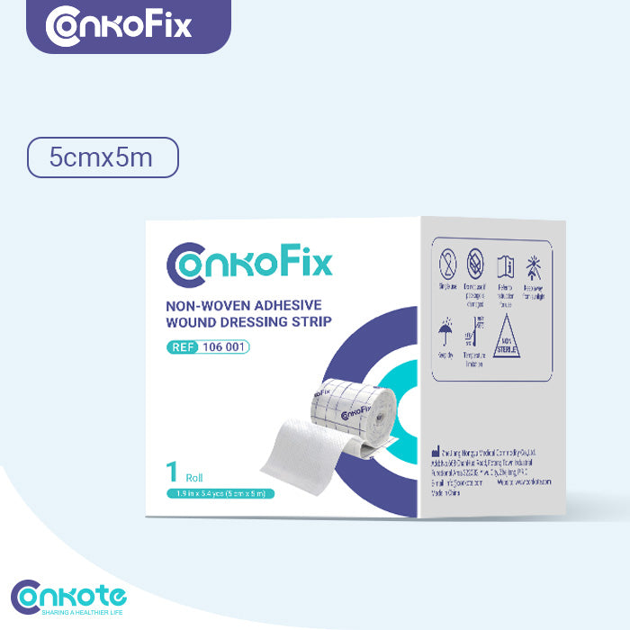 Conkote® ConkoFix-Non-woven Adhesive Wound Dressing Strip 5cm X 5m