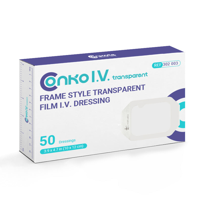 Conkote® ConkoI.V Transparent-Frame Style Transparent Film I.V.Dressing 10cm X 12cm